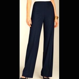 Talbots Navy Hollywood High Rise Wide Leg Pants